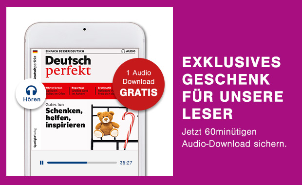 Deutsch perfekt Gratis-Audio-Download