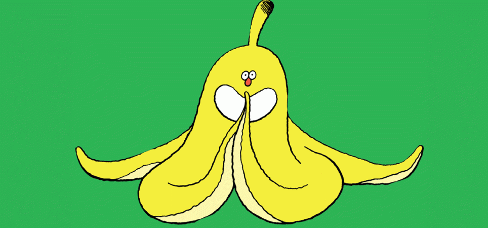 lachende Banane