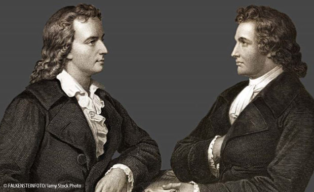 Johann Wolfgang von Goethe und Friedrich Schiller