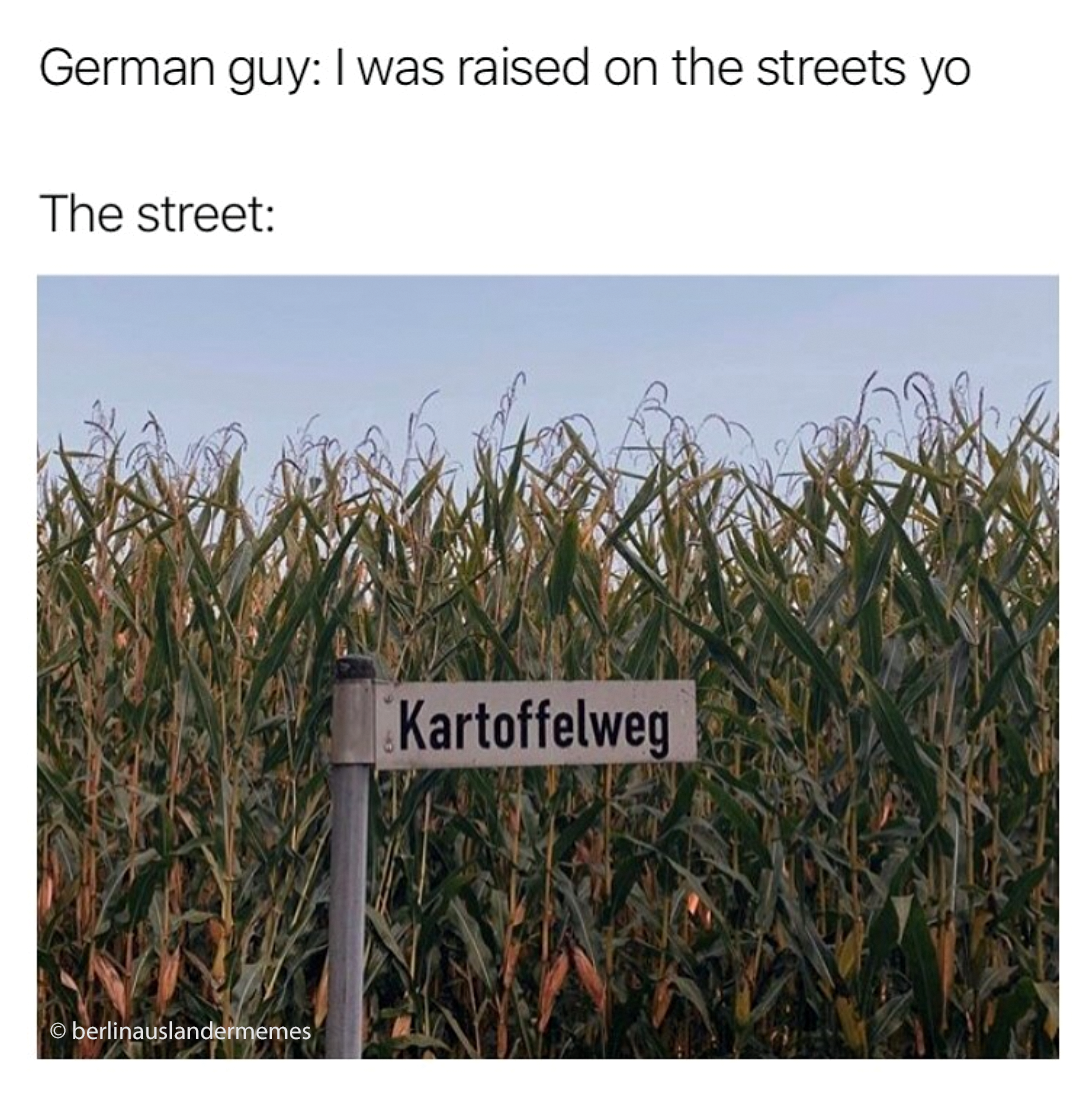 Meme mit Straßennamen