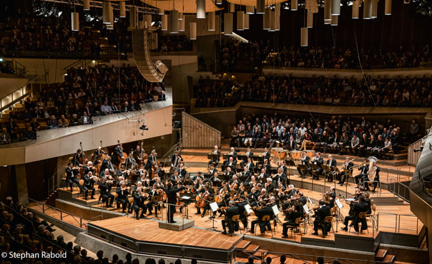 Konzertsaal während eines klassischen Konzerts