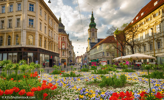 Straßenszene in Graz