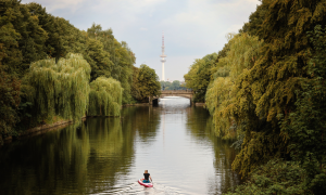 Ansicht auf Hamburg