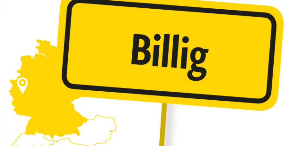 Billig, Ortschild