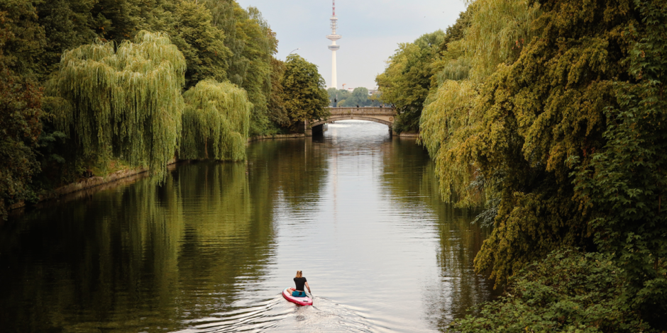 Ansicht auf Hamburg