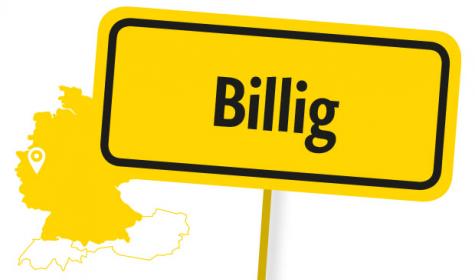 Billig, Ortschild