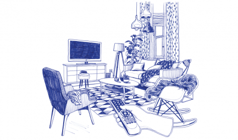 Illustration: Wohnzimmer
