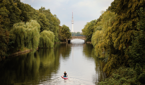 Ansicht auf Hamburg