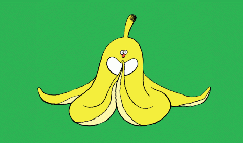 lachende Banane